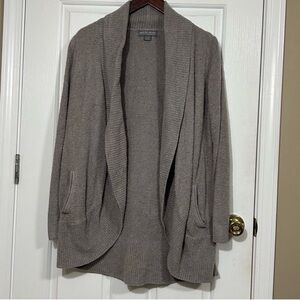 Barefoot Dreams CozyChic Lite Circle Cardigan Gray Stone Women’s Size Large